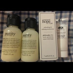 Philosophy and Origins cleansers NEW 4 items